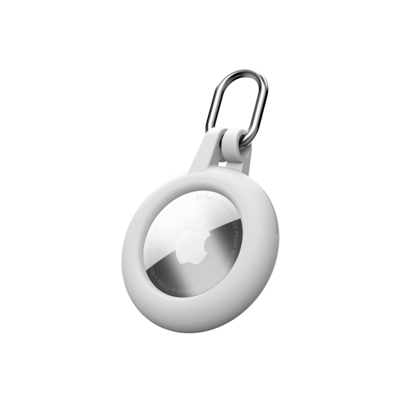 Cellular Silicon Ring Case AirTag/Tracy Soft Shell, White