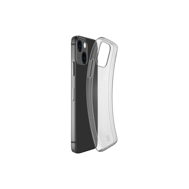 Сотовый Apple iPhone 14, тонкий чехол, прозрачный