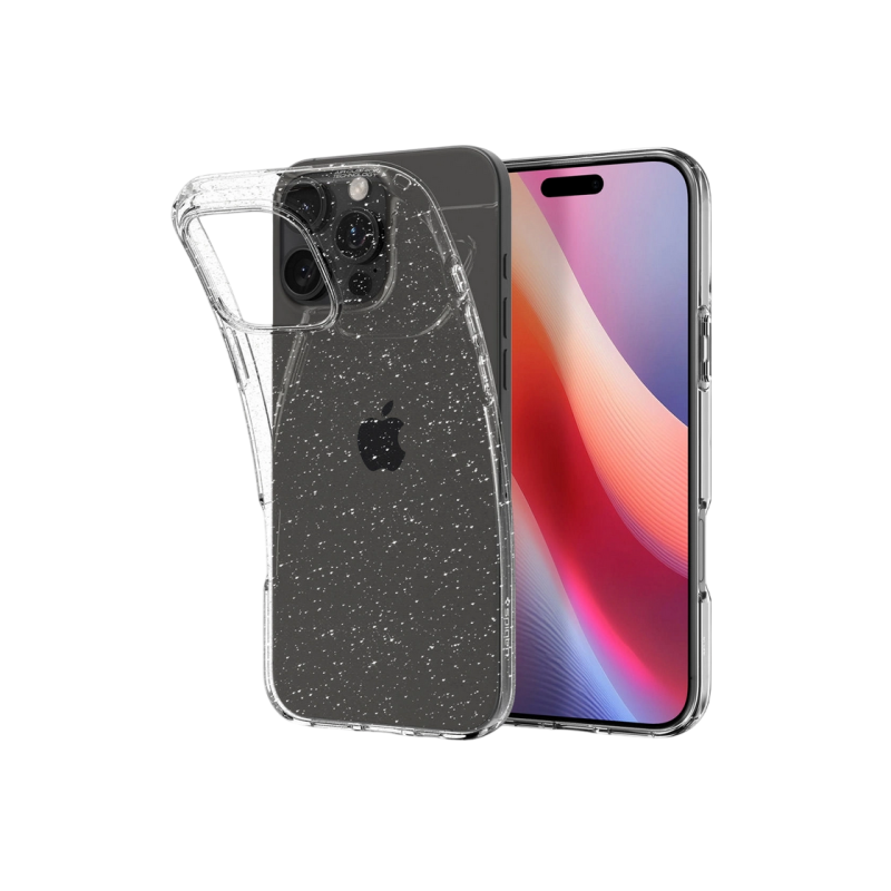 Spigen iPhone 16 Pro, жидкий кристалл, блестящий кристалл