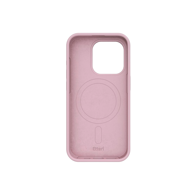 Чехол Etteri Apple iPhone 16 Pro Max, силиконовый Mag, светло-розовый