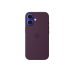iPhone16 Silicone Case with MagSafe-Plum,ModelA3313