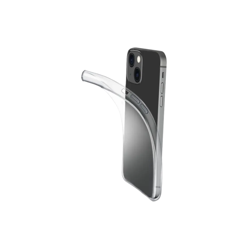 Сотовый Apple iPhone 14, тонкий чехол, прозрачный