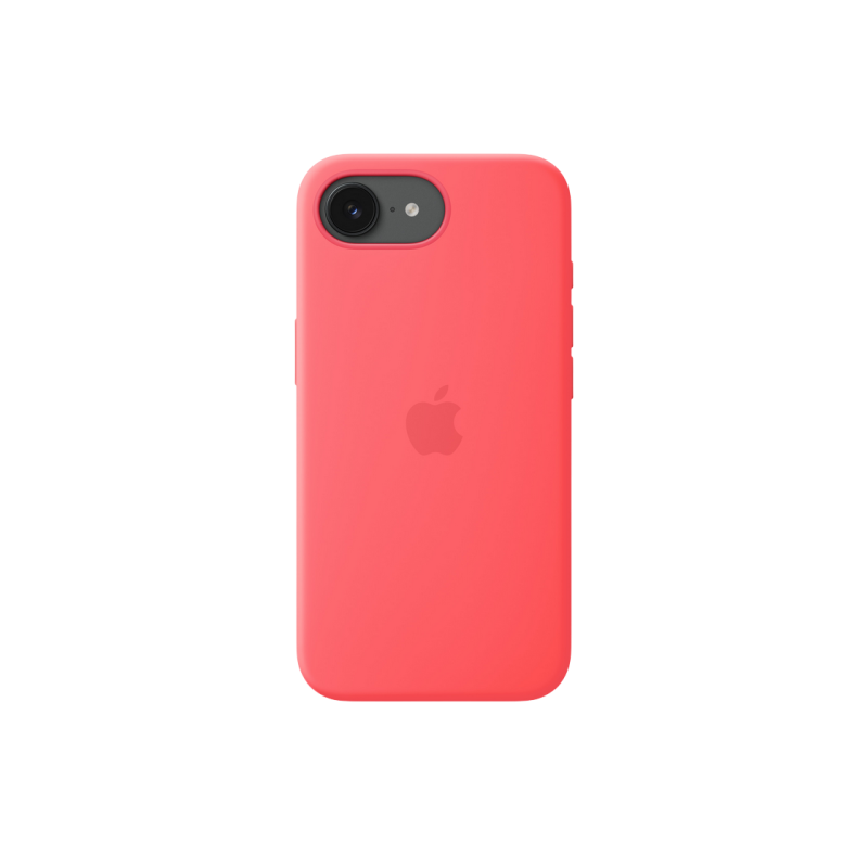 iPhone 17e Silicone Case with MagSafe- Bright Guava, ModelA3646
