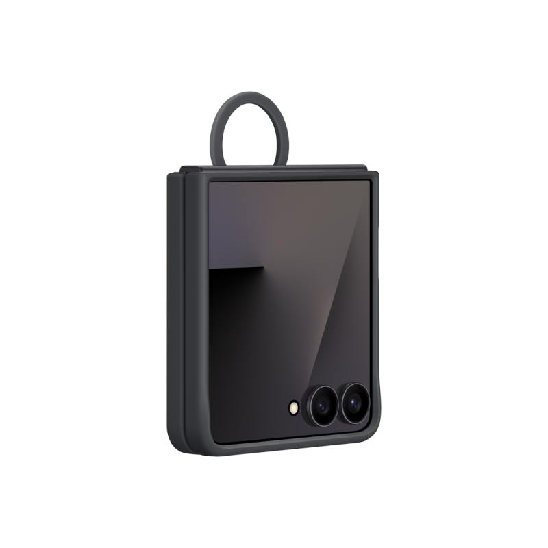Оригинальный чехол Sam. Ring Case (силиконовый) для Flip7, чёрный