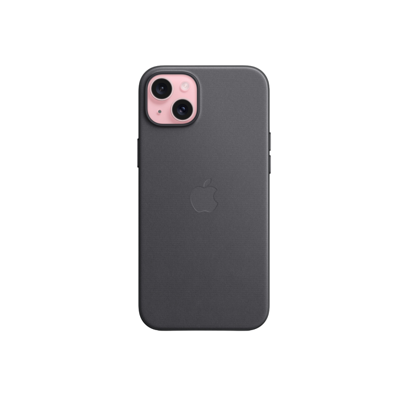 Чехол FineWoven для iPhone 15 Plus с MagSafe — черный