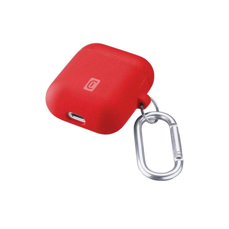 Сотовые Apple Airpods 1 и 2, чехол Bounce, красный