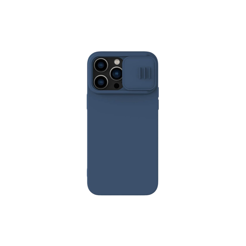Чехол Nillkin Apple iPhone 14 Pro Max, CamShield Silky Silicone, темно-синий