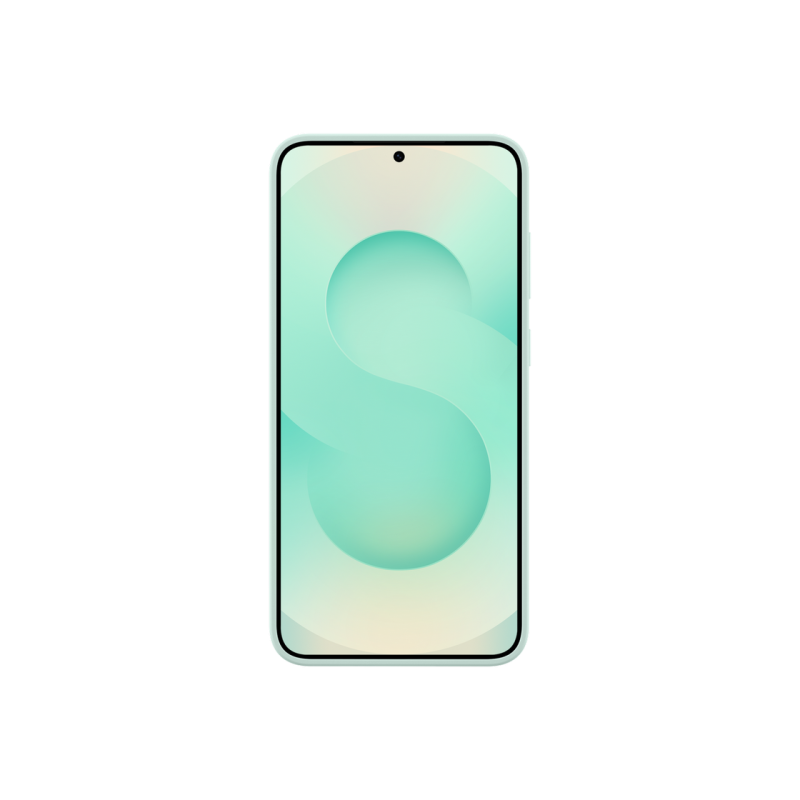 Оригинал Сэм. силиконовый чехол Galaxy S25+, мятный