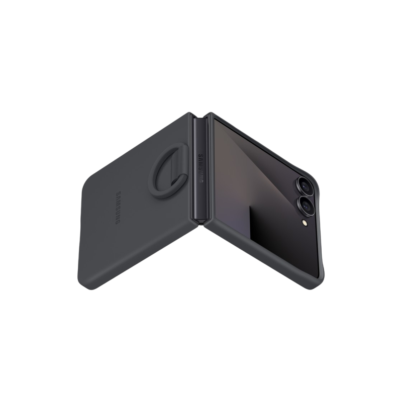 Оригинальный чехол Sam. Ring Case (силиконовый) для Flip7, чёрный