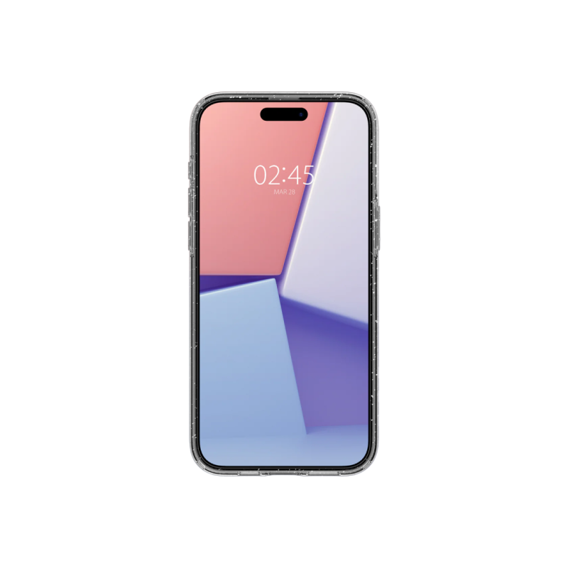 Spigen iPhone 15 Pro, жидкий кристалл, блестящий кристалл