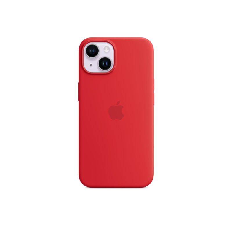 Оригинальный силиконовый чехол для iPhone 14 с MagSafe - (PRODUCT)Red, модель A2910