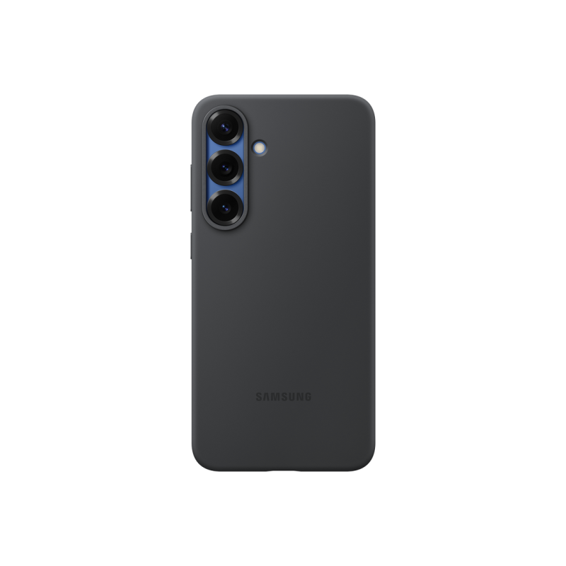 Оригинал Сэм. силиконовый чехол Galaxy S25+, черный