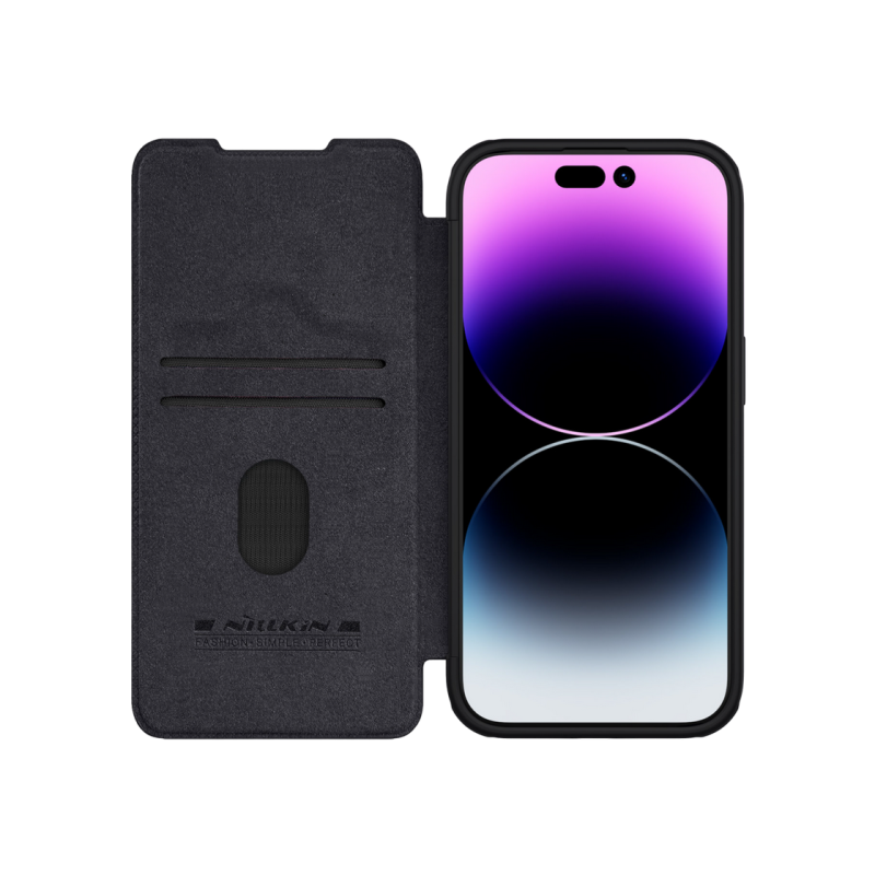 Nillkin Apple iPhone 15 Pro Max, Qin Pro черный