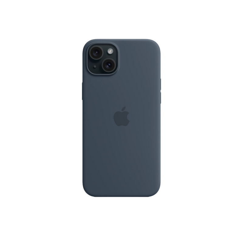 Силиконовый чехол для iPhone 15 Plus с MagSafe - Storm Blue