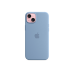 Силиконовый чехол для iPhone 15 Plus с MagSafe - зимний синий