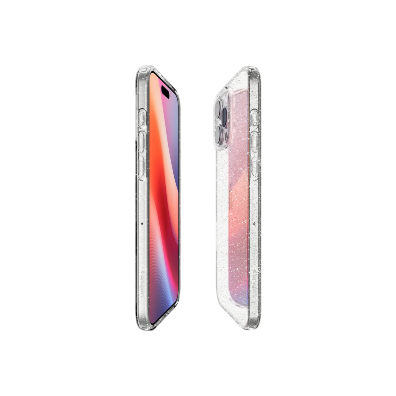 Spigen iPhone 16, жидкий кристалл, блестящий кристалл