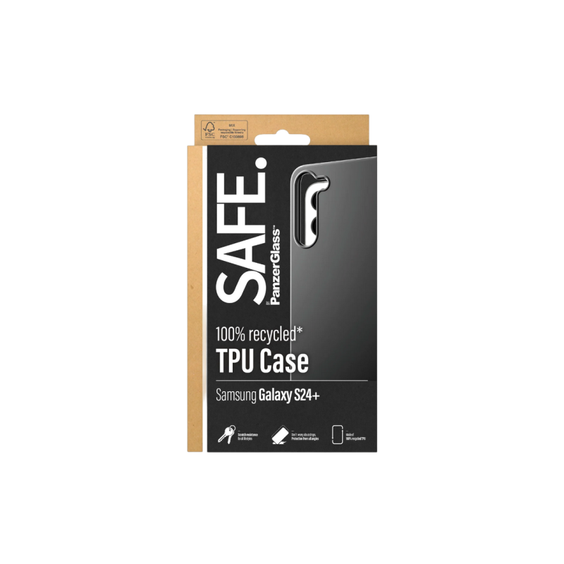 SAFE. by PanzerGlass Samsung Galaxy S24+, TPU Case, Black