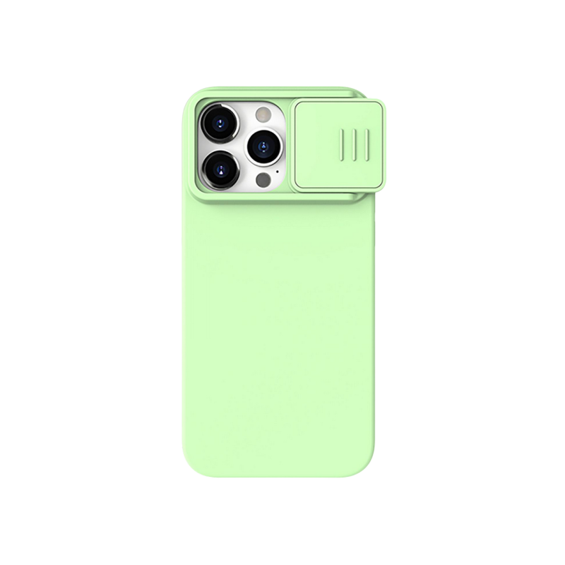Чехол Nillkin Apple iPhone 15 Pro, CamShield Silky Silicone, цвет мятно-зеленый