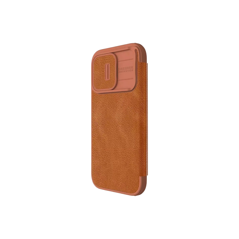 Nillkin Apple iPhone 15 Pro, Qin Pro Коричневый