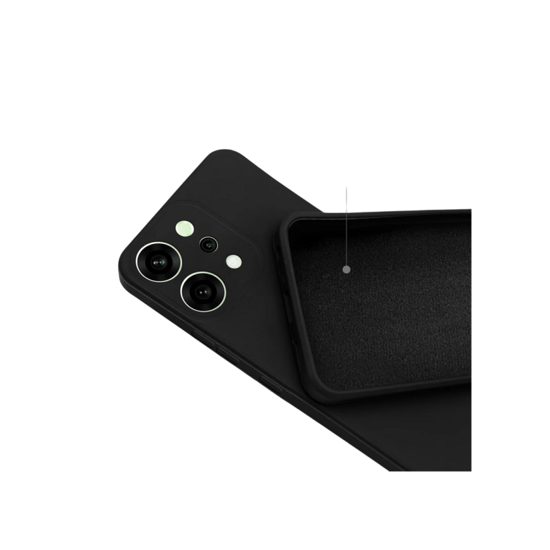 Xcover husa p/u Honor Oppo Reno 14, Soft Touch (Microfiber), Black