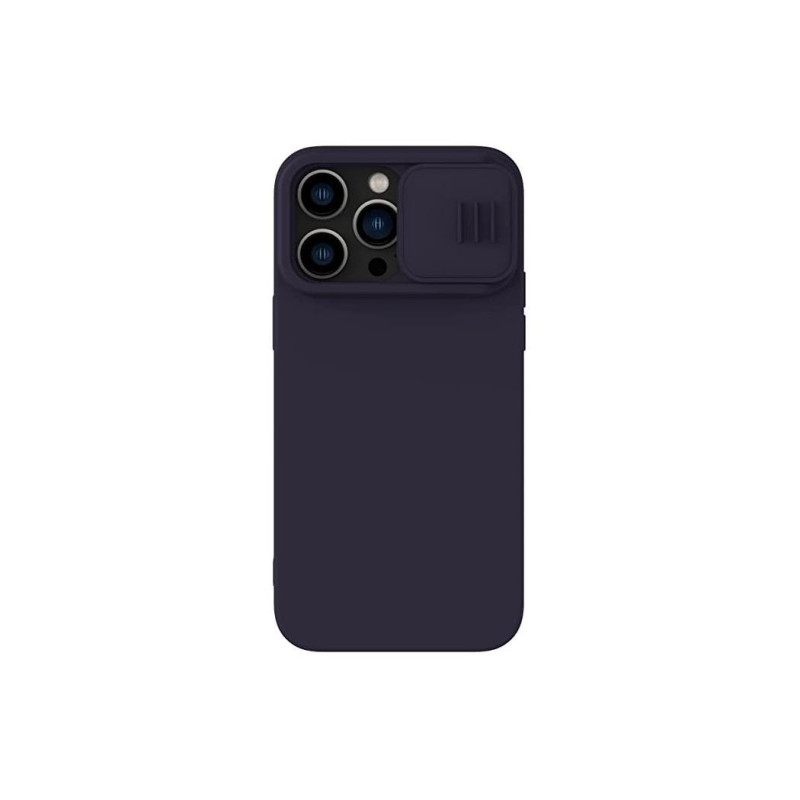 Чехол Nillkin Apple iPhone 14 Pro Max, CamShield Silky Silicone, темно-фиолетовый