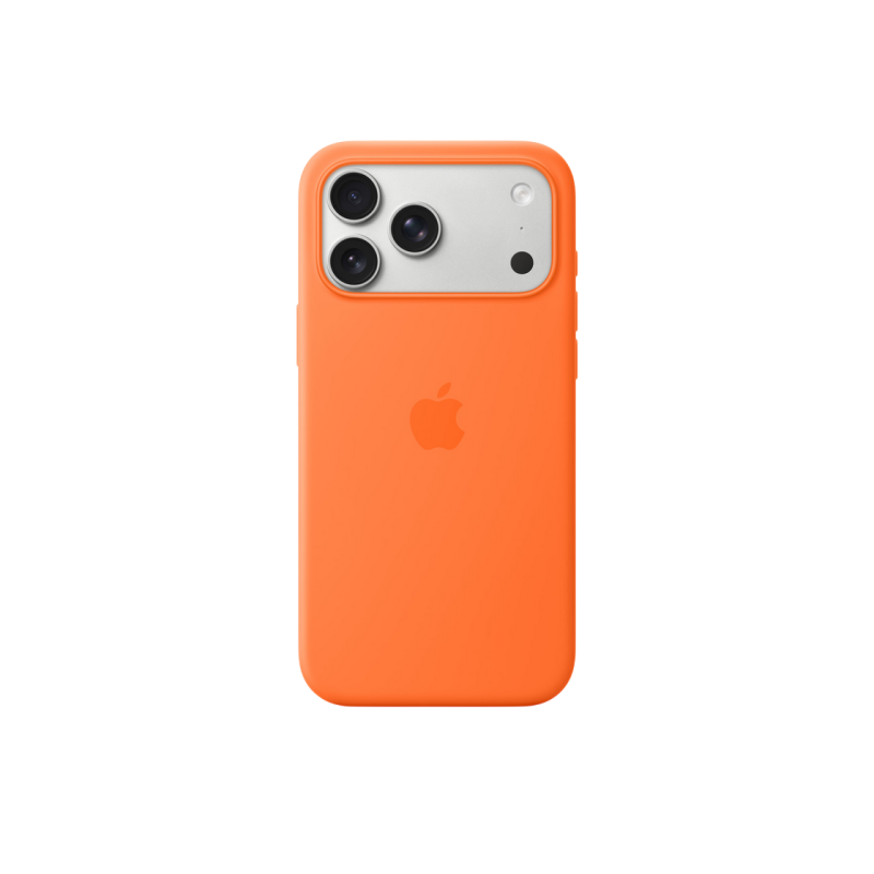 iPhone 17 Pro Max Silicone Case with MagSafe - Orange,ModelA3560