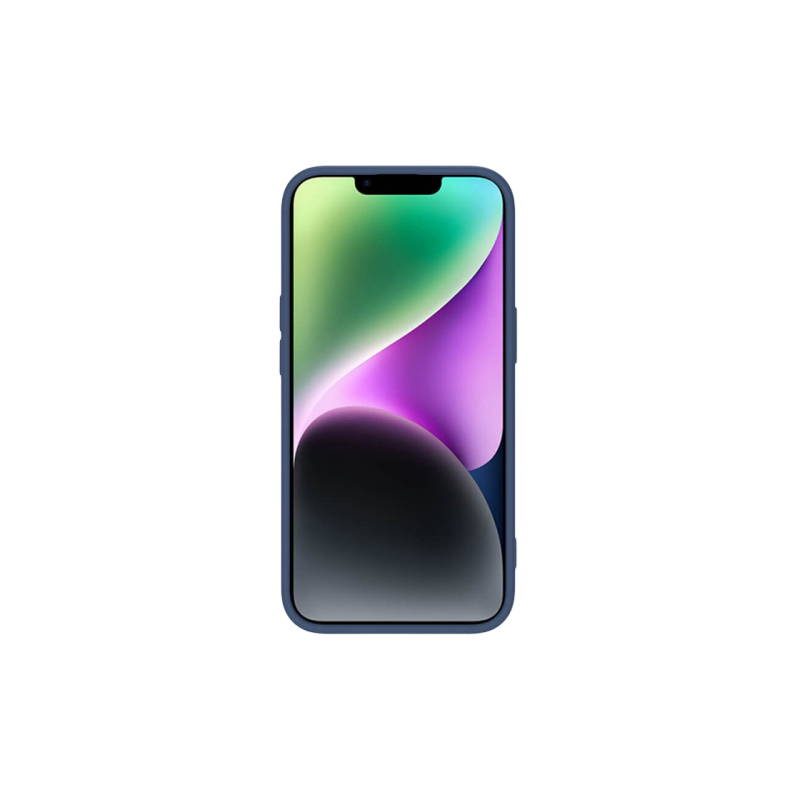 Чехол Nillkin Apple iPhone 14 Plus, CamShield Silky Silicone, темно-синий