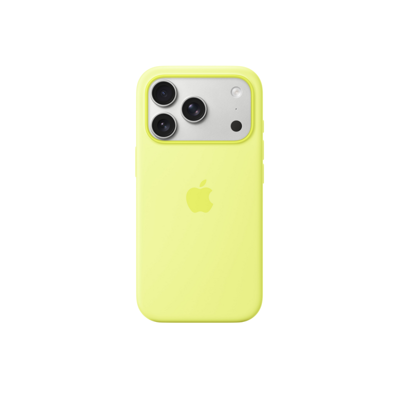 iPhone 17 Pro Silicone Case with MagSafe-  Neon Yellow, ModelA3559