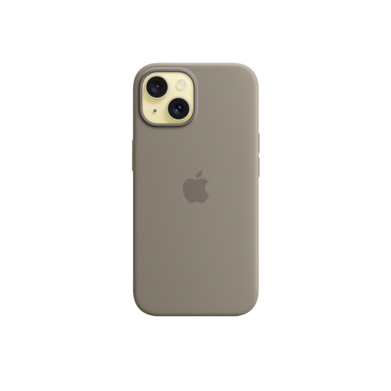 iPhone 15 Silicone Case with MagSafe - Clay