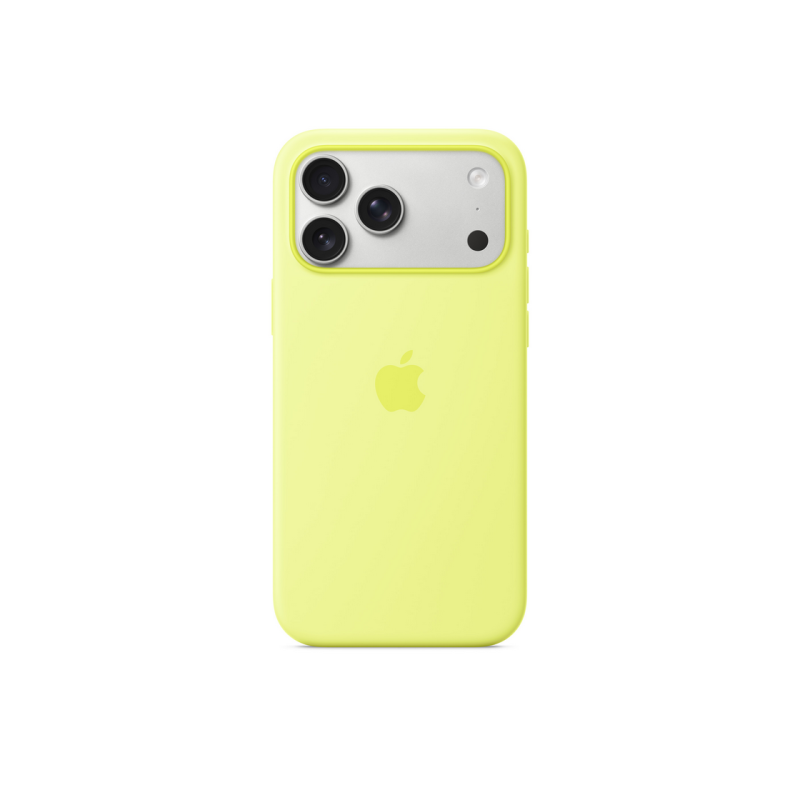 iPhone 17 Pro Max Silicone Case with MagSafe - Neon Yellow,ModelA3560