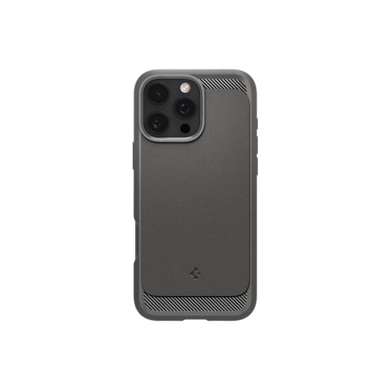 Spigen iPhone 16 Pro, прочный защитный чехол Mag Magsafe, матовый черный