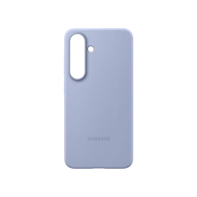 Оригинал Сэм. силиконовый чехол Galaxy S25, светло-голубой