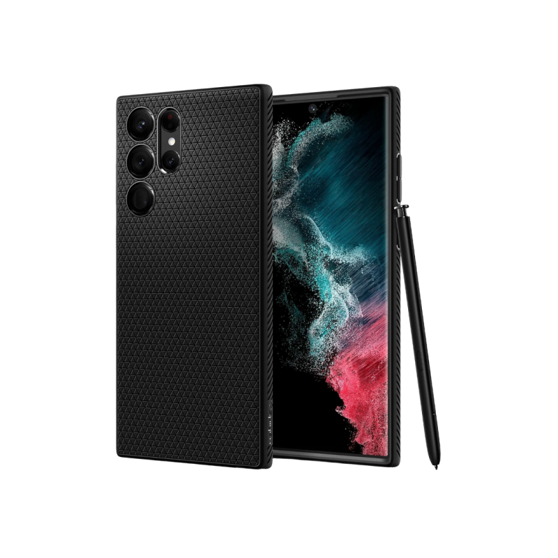 Spigen Samsung S22+, Liquid Air, матовый черный