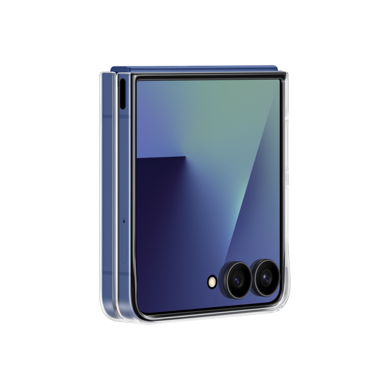 Оригинальный Sam. Чехол для Galaxy Flip 7, прозрачный.
