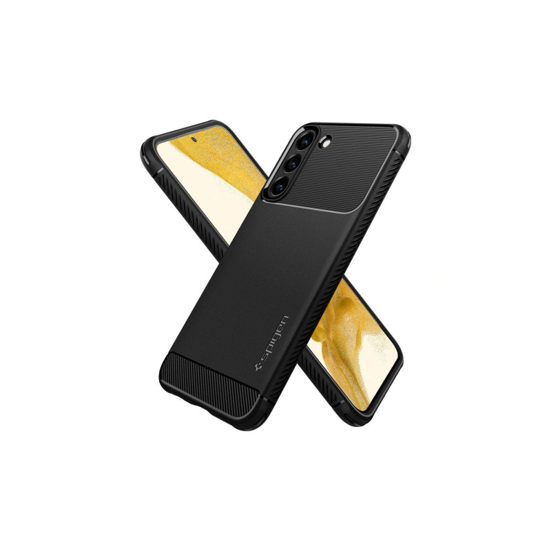 Spigen Samsung S22, прочный, матовый черный