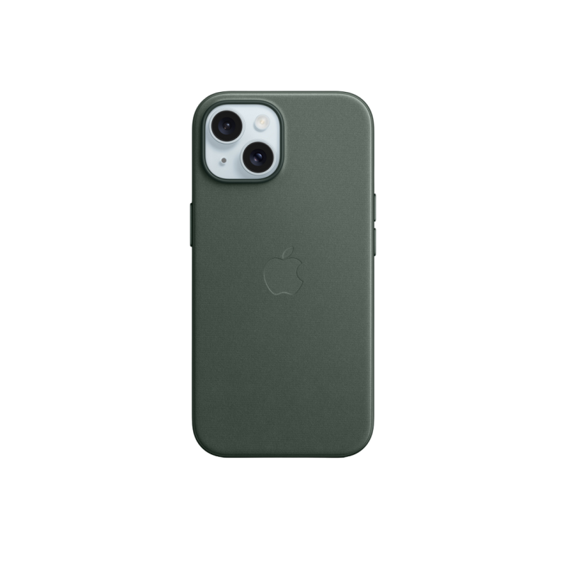 Чехол FineWoven для iPhone 15 с MagSafe - Evergreen