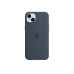 Оригинальный силиконовый чехол для iPhone 14 Plus с MagSafe - Storm Blue, модель A2911