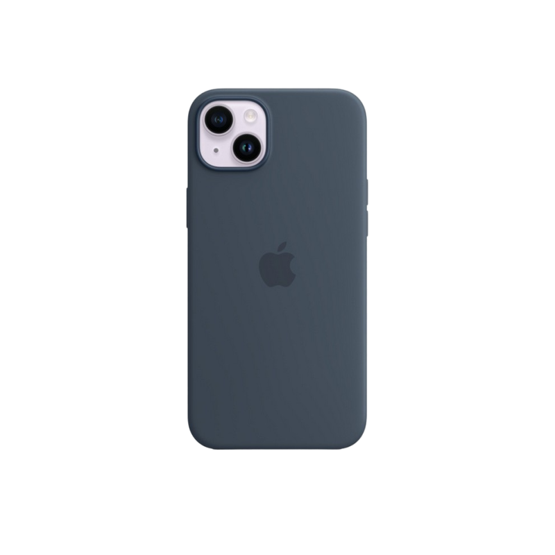 Оригинальный силиконовый чехол для iPhone 14 Plus с MagSafe - Storm Blue, модель A2911