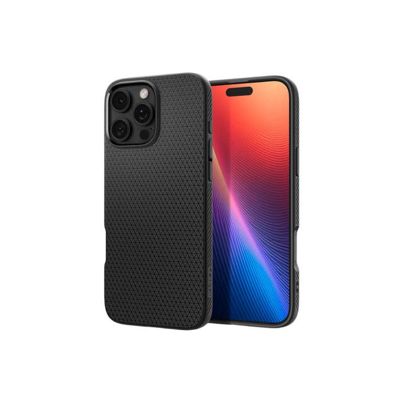 Spigen iPhone 16 Pro Max, Liquid Air, матовый черный