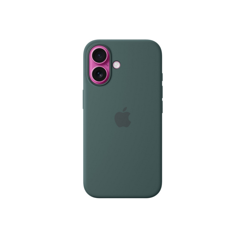 iPhone 16 Silicone Case with MagSafe-LakeGreen,ModelA3313