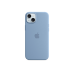 Силиконовый чехол для iPhone 15 Plus с MagSafe - зимний синий