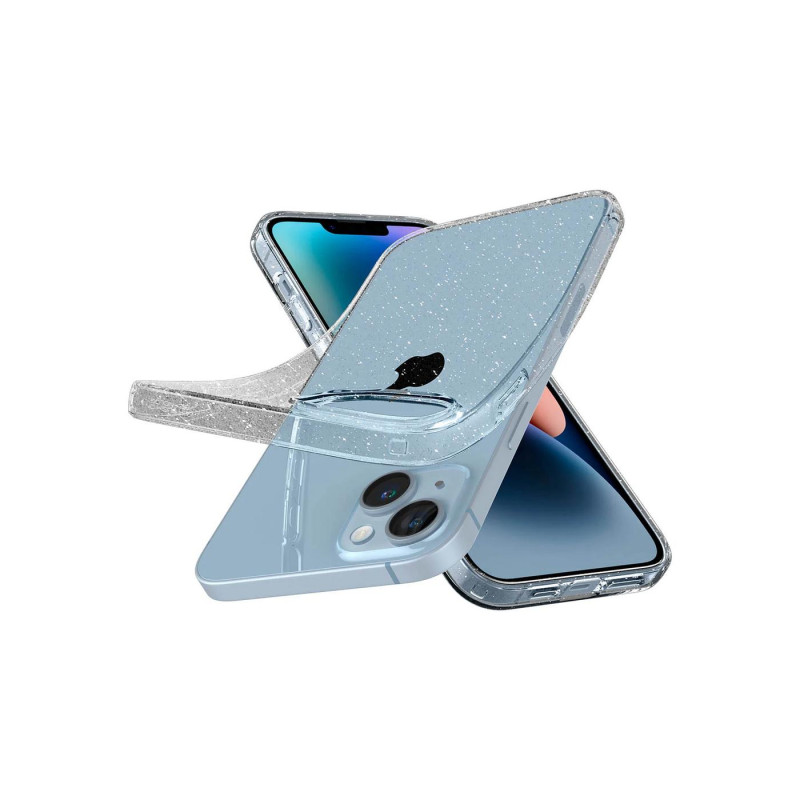 Spigen iPhone 14 Plus, жидкий кристалл, блестящий кристалл