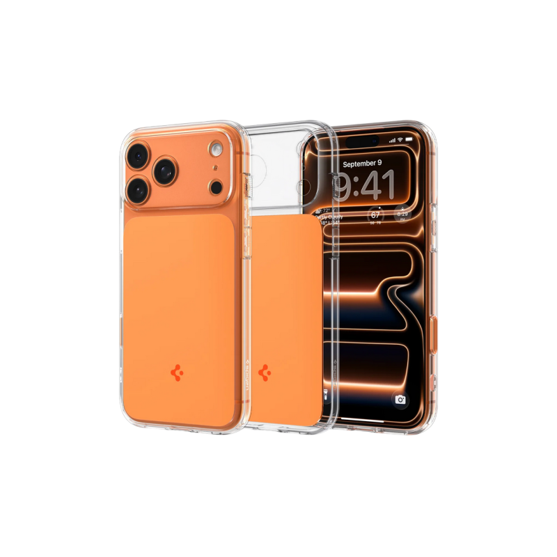 Spigen Apple iPhone 17 Pro Max, Ultra Hybrid "T" Mag Safe, Glossy Orange