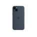 Оригинальный силиконовый чехол для iPhone 14 Plus с MagSafe - Storm Blue, модель A2911