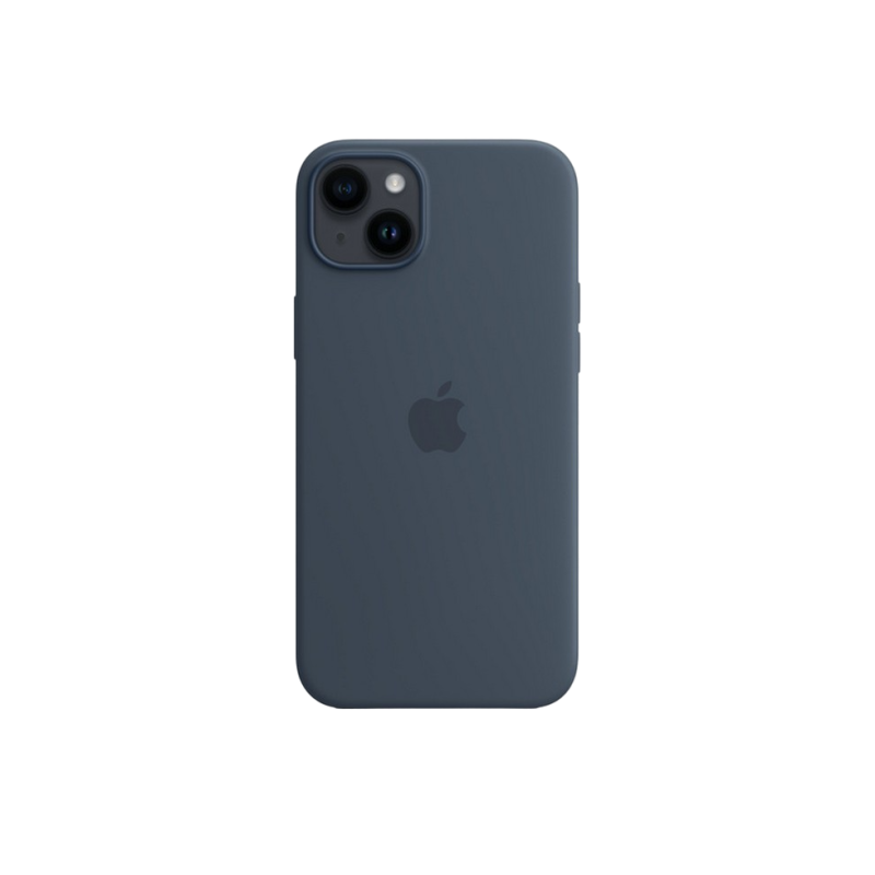Оригинальный силиконовый чехол для iPhone 14 Plus с MagSafe - Storm Blue, модель A2911
