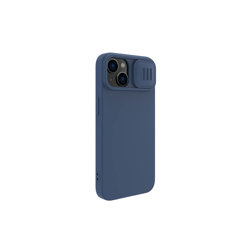 Чехол Nillkin Apple iPhone 14 Plus, CamShield Silky Silicone, темно-синий