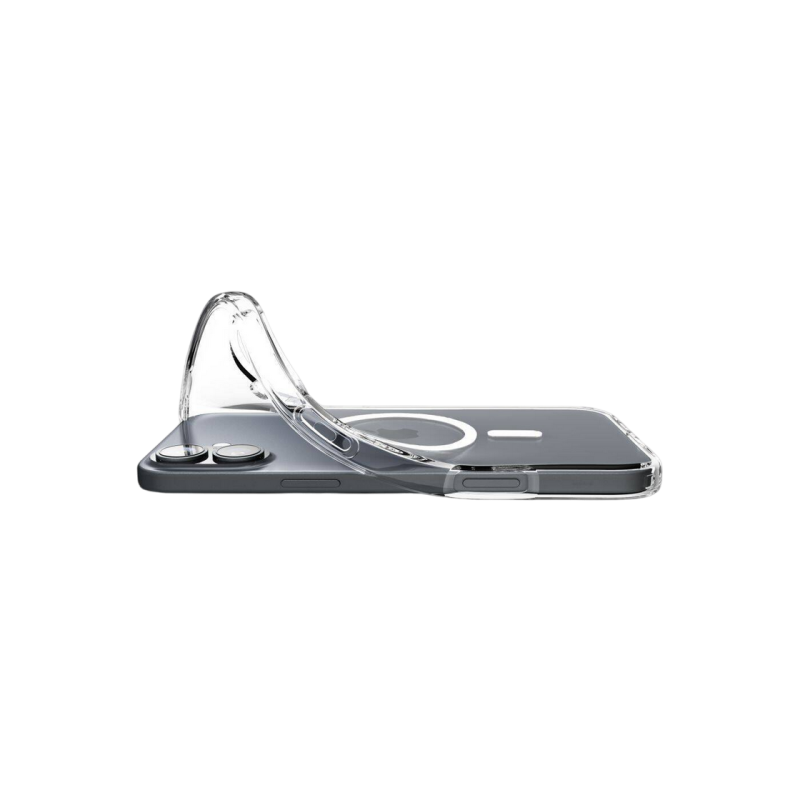 Spigen iPhone 16, Жидкокристаллический Mag Magsafe, Прозрачный