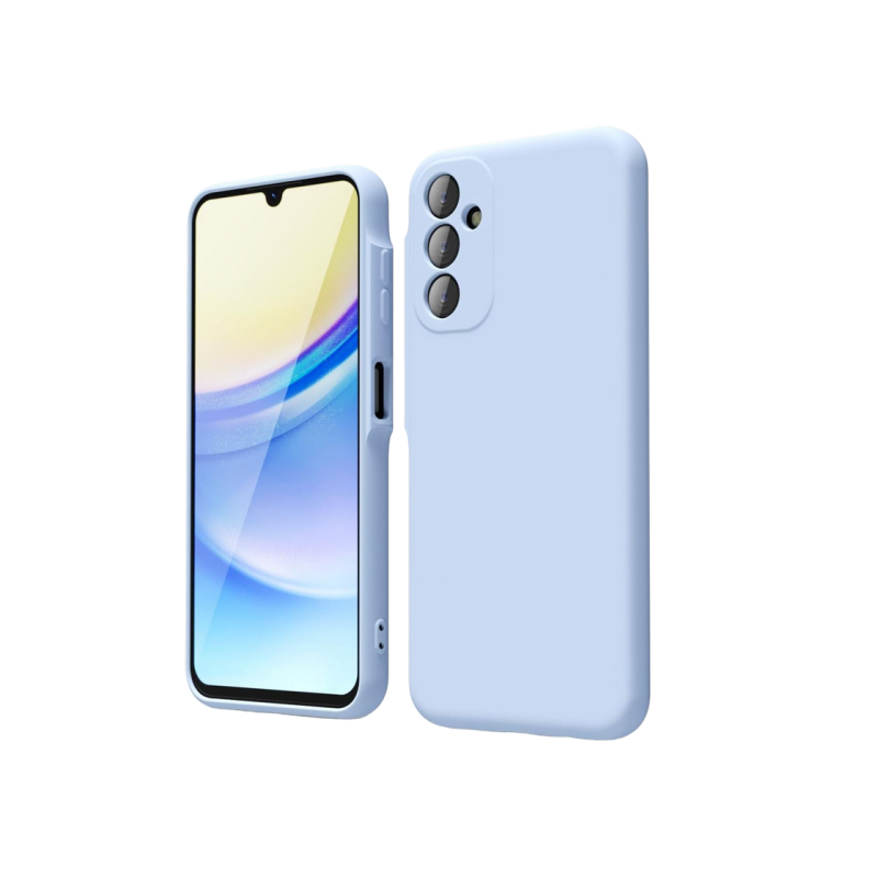 Xcover husa p/u Samsung A25, Soft Touch (Microfiber), Light Blue