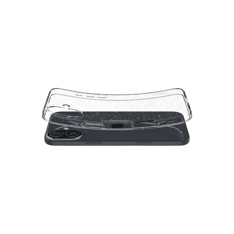 Spigen iPhone 16, жидкий кристалл, блестящий кристалл