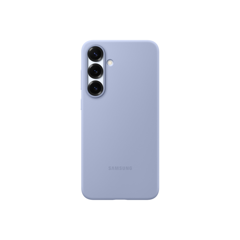 Оригинал Сэм. силиконовый чехол Galaxy S25+, светло-голубой